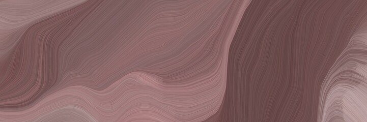 inconspicuous elegant smooth swirl waves background design with pastel brown, rosy brown and old mauve color