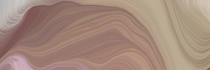 inconspicuous elegant contemporary waves illustration with rosy brown, silver and pastel brown color