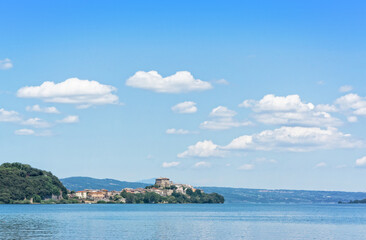 Fototapeta premium View of the Bolsena Lake - Viterbo Italy