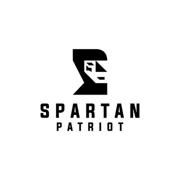 Spartan Logo Warrior Icon. silhouette Vector Modern Symbol. Company Logo Design Inspiration.