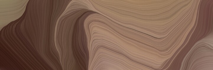 unobtrusive colorful modern curvy waves background design with pastel brown, very dark pink and rosy brown color