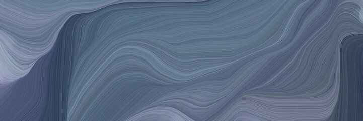 inconspicuous header with elegant abstract waves illustration with dim gray, slate gray and dark gray color