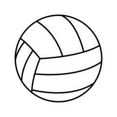 ball of volleyball line style icon design, Sport hobby competition and game theme Vector illustration