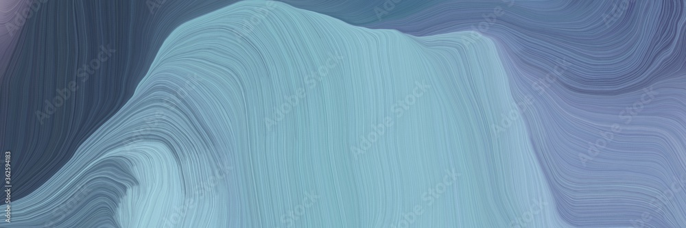 Poster inconspicuous banner with colorful elegant curvy swirl waves background illustration with dark gray,