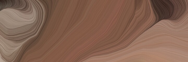 inconspicuous header with colorful modern soft swirl waves background illustration with pastel brown, rosy brown and very dark pink color