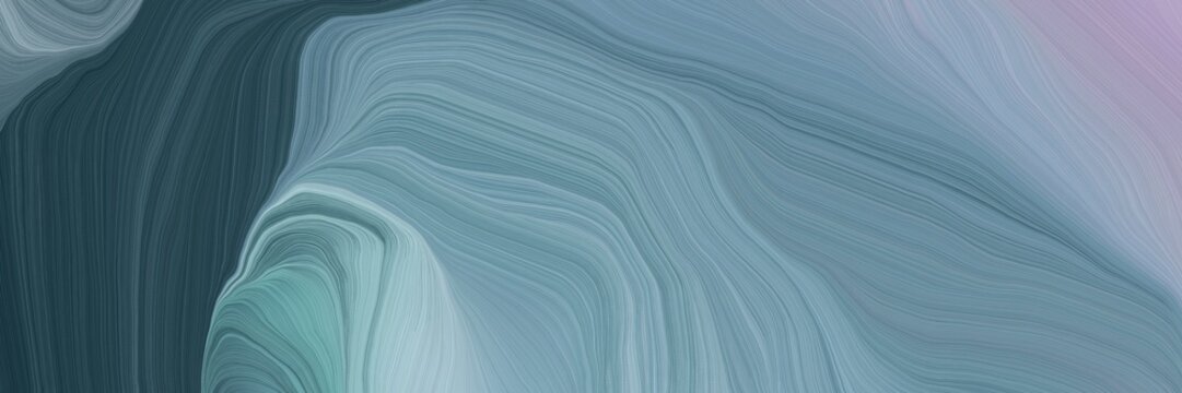 unobtrusive header with elegant abstract waves illustration with light slate gray, dark slate gray and ash gray color © Eigens