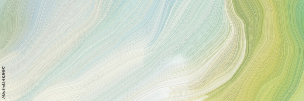 Poster unobtrusive header with elegant modern curvy waves background illustration with light gray, dark kha
