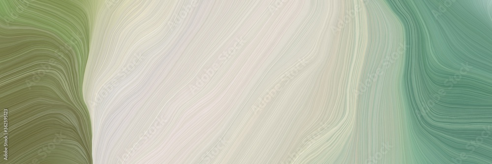 Aufkleber inconspicuous header with elegant modern soft swirl waves background design with pastel gray, pastel brown and slate gray color