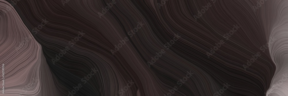 Poster inconspicuous banner with elegant smooth swirl waves background design with very dark pink, old lave