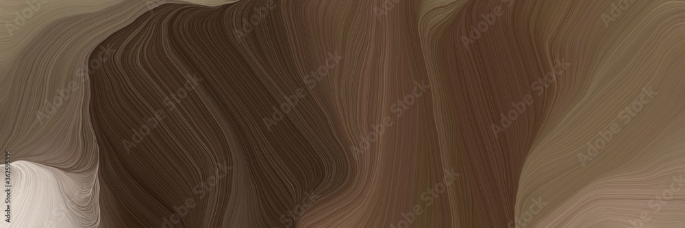Aufkleber unobtrusive header with elegant modern soft curvy waves background illustration with old mauve, silver and gray gray color