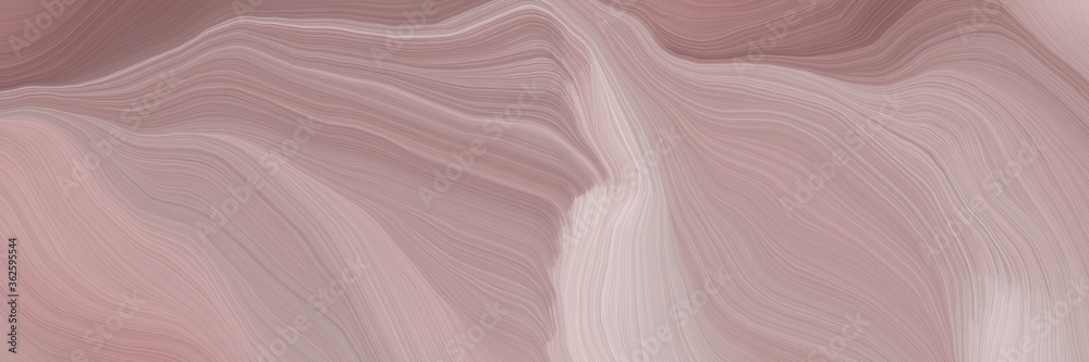 Aufkleber inconspicuous header with colorful modern soft swirl waves background illustration with rosy brown, 