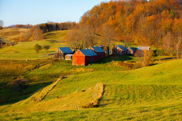 The Jenny farm near Woodstock, Vermont.  The most photographed farm in New England. © Bob