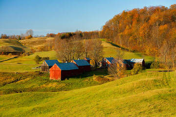 The Jenny farm near Woodstock, Vermont.  The most photographed farm in New England. © Bob