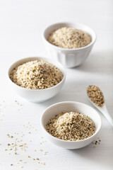 hulled hemp seeds, healthy superfood supplement