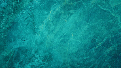 beautiful abstract grunge decorative bright turquoise stone wall texture. rough bright green blue...
