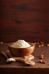almond flour. healthy ingredient for keto paleo gluten-free diet