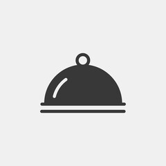 Restaurant service icon. Tray symbol modern, simple, vector, icon for website design, mobile app, ui. Vector Illustration