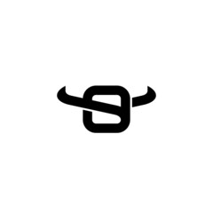 Letter O and Bull logo / icon design
