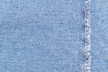 Blue background pattern in close up view. Jean denim texture for fashion cloth with copy space....