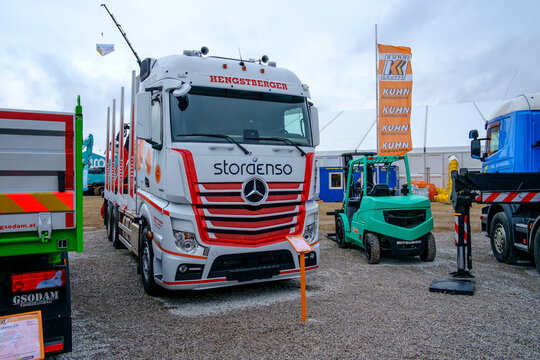 Mercedes Benz Actros 3358 Wood Transporter Operated By Hengstberger, Storaenso