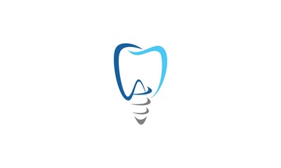 A dental logo, implant, dental, tooth, illustration, blue, surgery,  Implant Surgery, dental implant, oral, a logo, icon, symbol, abstract, tooth, medicine, dent, blue, dentist