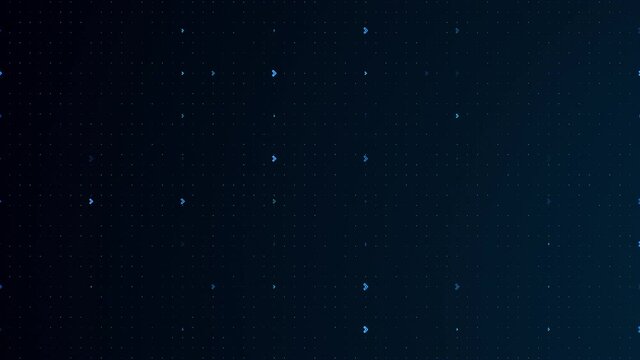 Seamless Abstract digital blue arrows grid background. AI artificial intelligence and ML machine learning concept. Cyber or technology background. Data communication. Futuristic hi-tech user interface