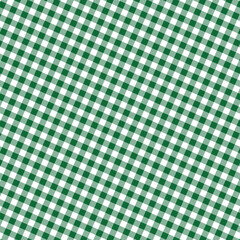 GREEN and white checkered table cloth