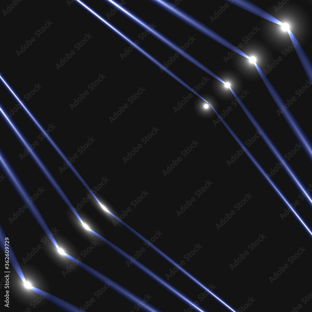 Poster Abstract technology wire hexagonal vector background