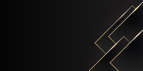 Vector Black and Gold Black Design Templates. Vector illustration design for presentation, banner, cover, web, flyer, card, poster, game, texture, slide, magazine, and powerpoint. 