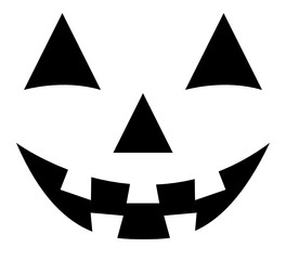 Jack-O-Lantern Vector. Halloween Pumpkin Face Vector.