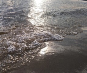 waves on the beach