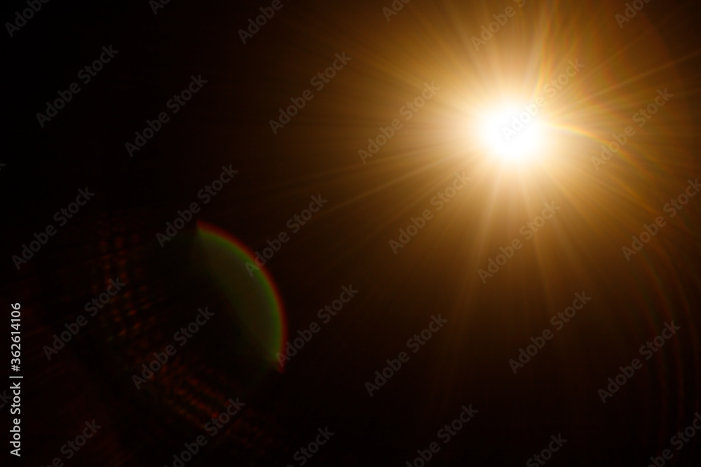 Poster easy to add lens flare effects for overlay designs or screen blending mode to make high-quality imag