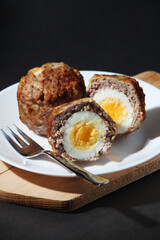 Scottish eggs - national dish of the cuisine of Scotland
