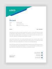 Corporate Letterhead Design For Your Business Vector Template Design