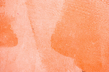 Fototapeta premium concrete floor with protection layer, orange background with structure