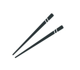 Chopsticks icon. Vector wood chopsticks.  Chinese sticks icon. 