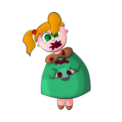 little girl with a jar of jam