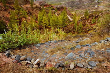 Natural Park of Pilancones in Gran Canaria, Canary Islands, Spain