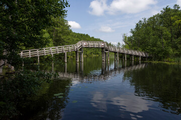 Fototapeta premium Holzbrücke