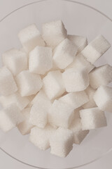 Sugar cubes background, texture, pattern