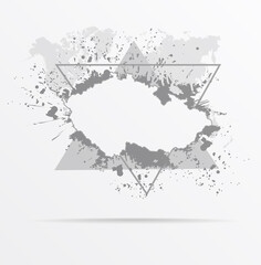 Abstract grunge map Czech Republic print for t-shirt. Map Czech Republic modern street style attributes. Vector art. Map Czech Republic for. HIPSTER print for t-shirt.