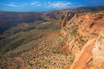 Beautiful scenic canyon landscape at Colorado National Monument

