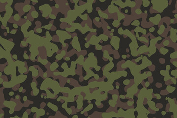 Vector design of camouflage soldier seamless pattern. Military texture on textiles