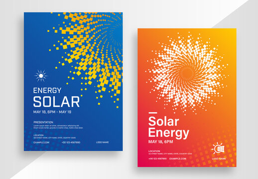 Solar Energy Poster Layout