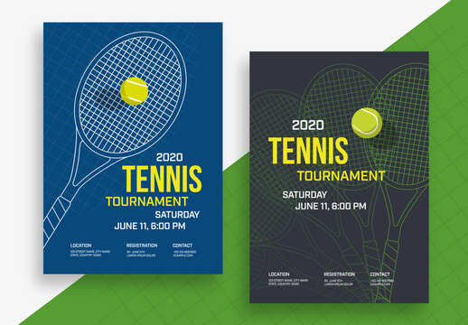 Tennis Poster Layout