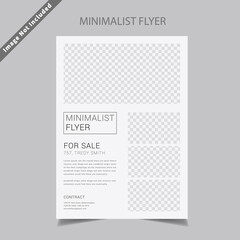 Minimalist Flyer Design template
