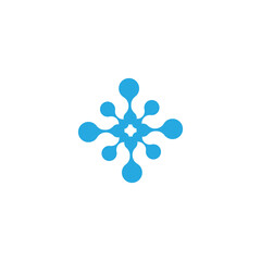 Molecule vector illustration design