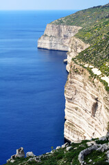 Dingli Cliffs and Mediterranean Sea in Malta