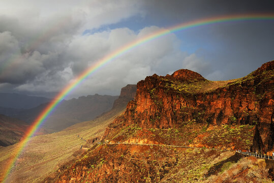 Amazing landscape of Parque Natural de Pilancones in Gran Canaria, Canary Islands, Spain