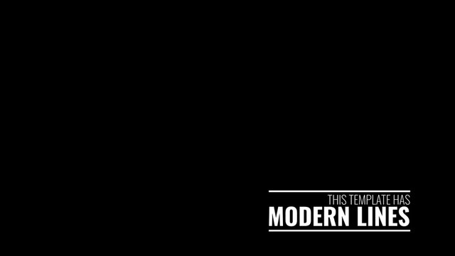Modern Lines Lower Third Right